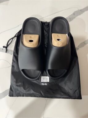 Black Slide Sandals YS-01